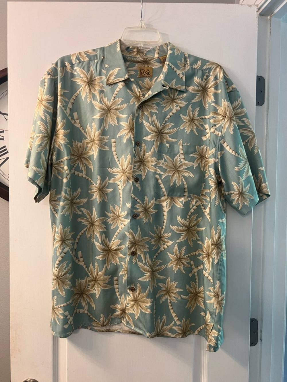 Jos. A.Bank 100% silk tropical, Hawaiian button up size XL, vacation